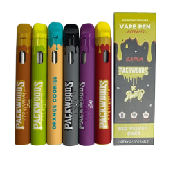 Packwoods disposable carts 1g disposable pen 280 mah rechargeable battery with packaging